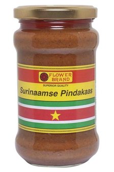 FLOWER BRAND -  SURINAAMSE PINDAKAAS 300 GR