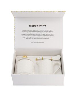 TOKYO DESIGN STUDIO - NIPPON WHITE GOLD RIM MILK AND SUGAR GIFTSET 