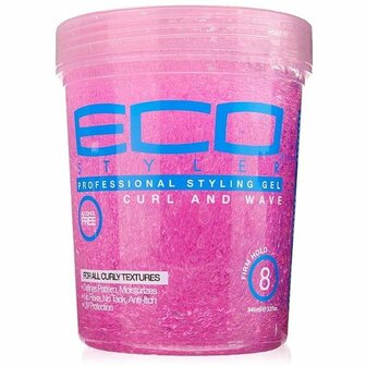 ECO STYLE -  STYLING GEL CURL &amp; WAVE 32OZ PINK