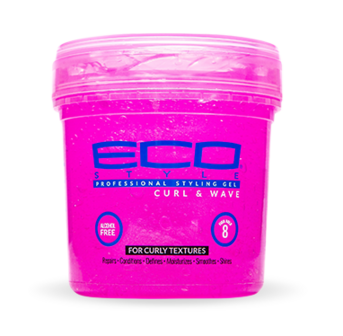 ECO STYLE -  STYLING GEL CURL &amp; WAVE 8OZ PINK