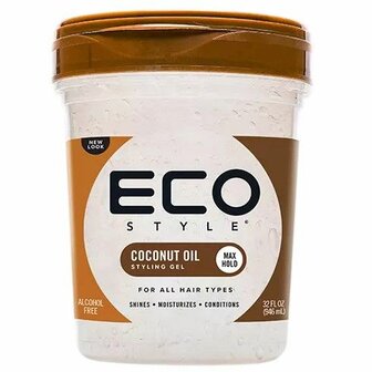 ECO STYLE - STYLING GEL COCONUT OIL 32OZ