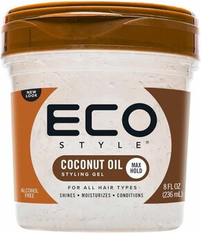 ECO STYLE - STYLING GEL COCONUT OIL 8OZ