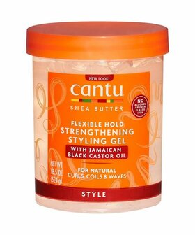 CANTU - SHEA BUTTER- STYLING GEL BLACK CASTOR OIL 18,25OZ