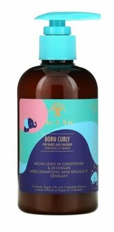 AS I AM - BORN CURLY- ARGAN LEAVE IN CONDITIONER DETANGLER 8OZ