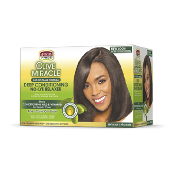 AFRICAN PRIDE - OLIVE MIRACLE - RELAXER KIT REGULAR