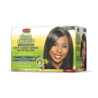 AFRICAN PRIDE - OLIVE MIRACLE - RELAXER KIT SUPER