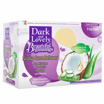 DARK &amp; LOVELY - BEAUTYFULL BEGINNING  RELAXER KIT FINE PURPLE