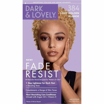 DARK &amp; LOVELY - COLOR LIGHT GOLDEN BLONDE 384