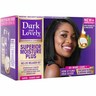 DARK &amp; LOVELY - MOISTURE PLUS RELAXER KIT SUPER