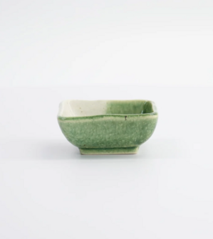 TOKYO DESIGN STUDIO - SOY SAUCE DISH 7.5X3CM ORIBE GREY/GREEN MS-3012/D