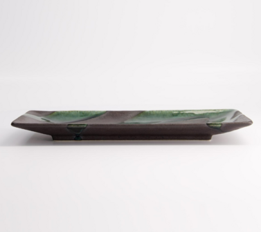 TOKYO DESIGN STUDIO - GREEN GREY SERIES PLATE 28.5X12.5CM GREEN MS-6353