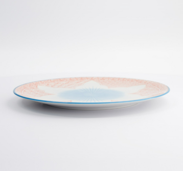 TOKYO DESIGN STUDIO &ndash; Lily Flower Plate 26x3cm Red 21157 6/36