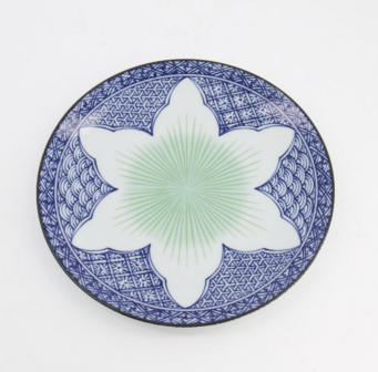 TOKYO DESIGN STUDIO - Lily Flower Plate 20x3cm Blue 21152 6/48