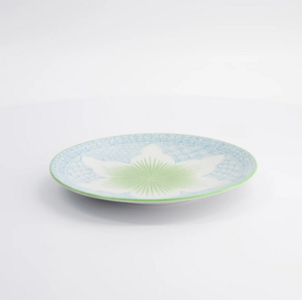 TOKYO DESIGN STUDIO - Lily Flower Plate 20x2cm Light Blue 21154 6/48