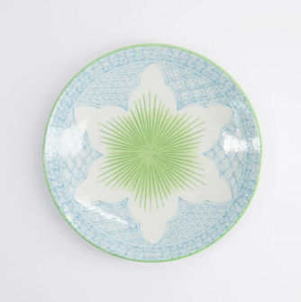 TOKYO DESIGN STUDIO - Lily Flower Plate 20x2cm Light Blue 21154 6/48