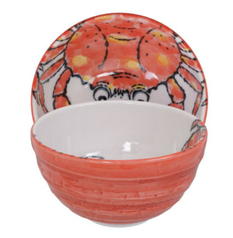 Tokyo Design Studio &ndash; Seafood &ndash; Tayobowl &ndash; Crab &ndash; Rood &ndash; 13.2 x 6.8cm &ndash; 500ml