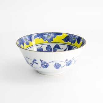 TOKYO DESIGN STUDIO - Tsubaki Tayo Bowl 15.2x6.7cm Yellow/Blue 21734 6/48