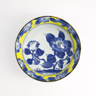 TOKYO DESIGN STUDIO - Tsubaki Tayo Bowl 15.2x6.7cm Yellow/Blue 21734 6/48