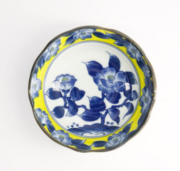 TOKYO DESIGN STUDIO - Tsubaki Bowl 13.9x4.1cm Yellow/Blue 21736 12/96