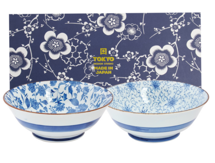 Tokyo Design Studio &ndash; Mixed Bowls &ndash; Kommenset &ndash; 2 Stuk &ndash; Geschenkdoos &ndash; 19&times;7.5cm &ndash; 1000ml