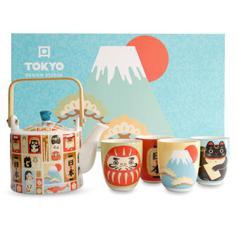 TOKYO DESIGN STUDIO - Kawaii Japan Tea Set 1:4 0.8lt 21770 1/6