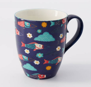 TOKYO DESIGN STUDIO - Kawaii Koinobori Mug W/Giftbox 8.5x10.2cm 380ml 21534 1/36