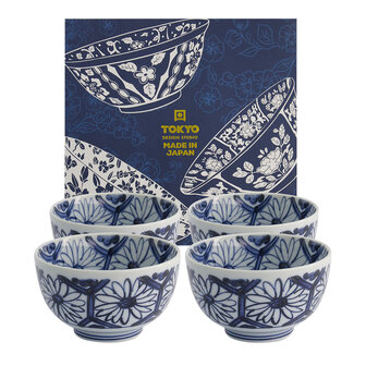 TOKYO DESIGN STUDIO - Mixed Bowls 4pcs Bowl Giftset 13.2x7.2cm 500ml 21914 1/6