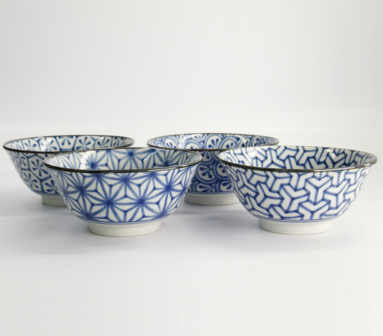 TOKYO DESIGN STUDIO - Mixed Bowls 4pcs Bowl Giftset 15x7cm 550ml 19A 22525 1/6