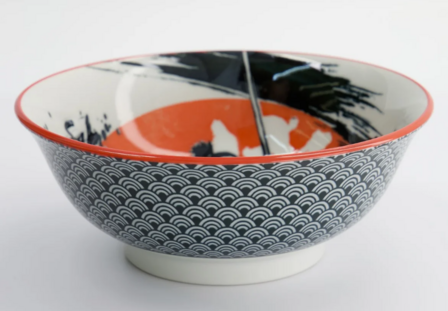 TOKYO DESIGN STUDIO - Asakusa Bowl 20.5x8cm 1250ml Samurai KA-8034/A 4/32