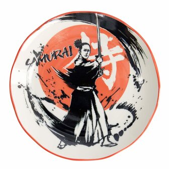 TOKYO DESIGN STUDIO - Asakusa Round Plate 25x3cm Samurai 21887 4/24