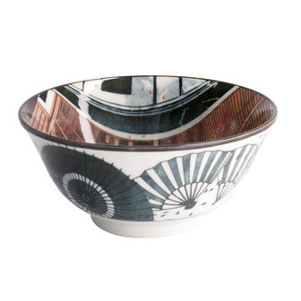 TOKYO DESIGN STUDIO - Asakusa Bowl 14.8x7cm 550ml Geisha 21555 6/48