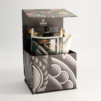 TOKYO DESIGN STUDIO - Kawaii Yakuza Dragon Tea Pot Giftset 0.8lt 22152 