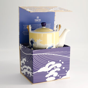 TOKYO DESIGN STUDIO - Kawaii Hokusai Tea Pot Giftset 0.8lt 1/12