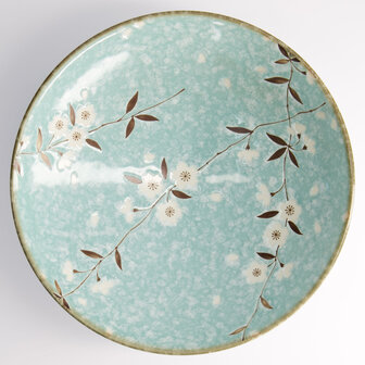 TOKYO DESIGN STUDIO - Light Blue Sakura Bowl 24x8cm 1400ml 3/18