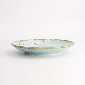 TOKYO DESIGN STUDIO - Light Blue Sakura Plate 19.5x3cm 6/48