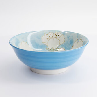 TOKYO DESIGN STUDIO - Sakura Blue Ramen Bowl 19.5x7.5cm 4/32