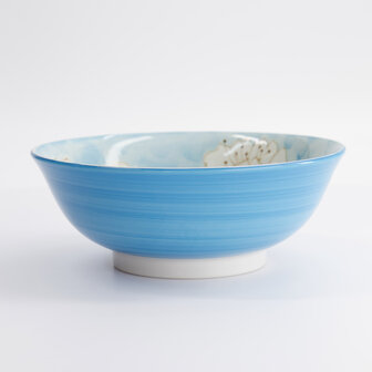 TOKYO DESIGN STUDIO - Sakura Blue Ramen Bowl 19.5x7.5cm 4/32