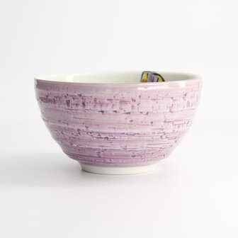 TOKYO DESIGN STUDIO - Seafood Bowl 15.8x8.1cm 950ml Blowfish Fugu Purple 4/32