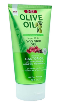 ORS Olive Oil Wig Grip Gel Infused with Castor Oil For Strengthening &amp; Hairline Maintenance Super Hold (5.0 oz)