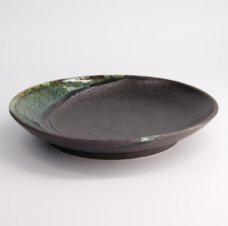 TOKYO DESIGN STUDIO - GREEN GREY SERIES PLATE 26CM MS-6357