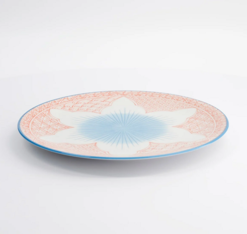 TOKYO DESIGN STUDIO – Lily Flower Plate 26x3cm Red 21157 6/36