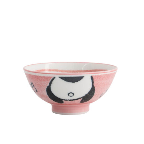 TOKYO DESIGN STUDIO - Kawaii Rice Bowl Panda 10.5x5.5cm 200ml Pink 5/120