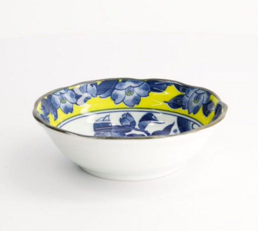 TOKYO DESIGN STUDIO - Tsubaki Bowl 13.9x4.1cm Yellow/Blue 21736 12/96