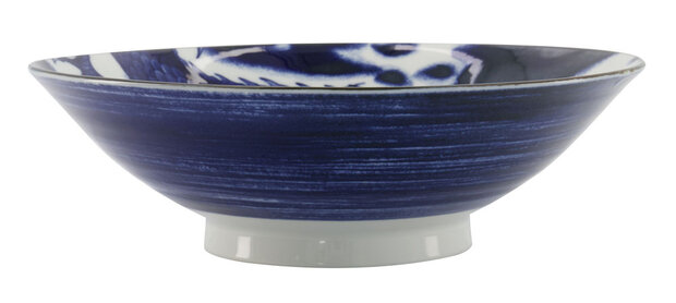 TOKYO DESIGN STUDIO - Japonism Dragon Menbachi Bowl 25.2x7.7cm 1600ml Blue 3/24