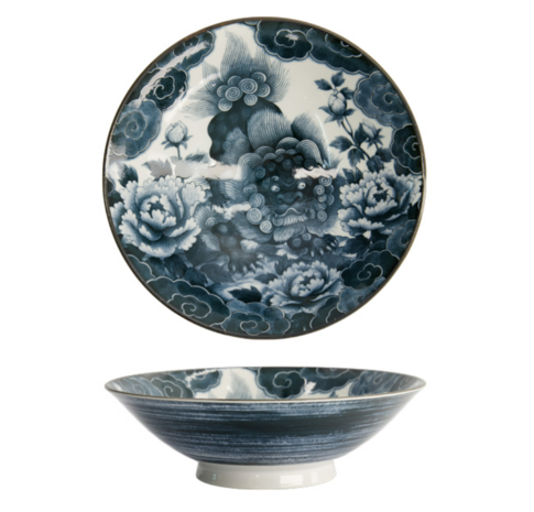 TOKYO DESIGN STUDIO - Japonism Bowl, Lion, Darkgrey, Ø 25.2 x 7.7 cm, Item No. 22521