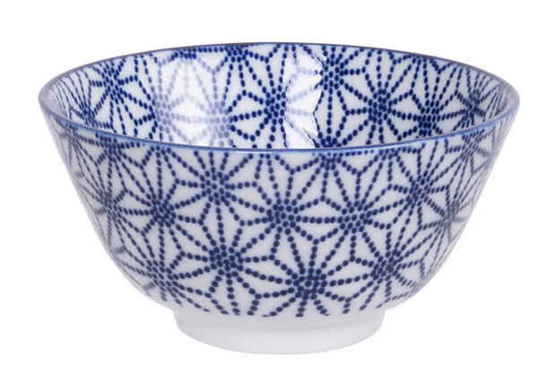 TOKYO DESIGN STUDIO - Nippon Blue Rice Bowl 12x6.4cm 300ml Star TN-01/F 6/96