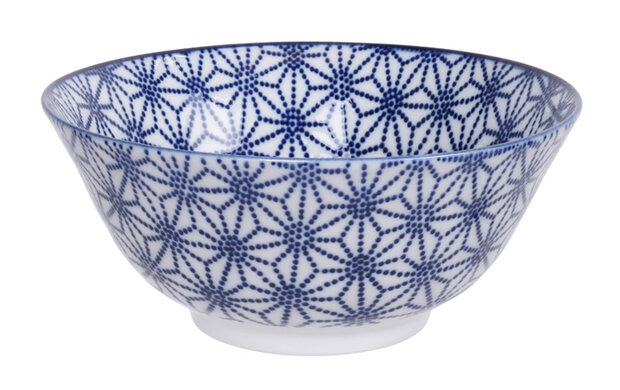 TOKYO DESIGN STUDIO - Nippon Blue Tayo Bowl 15.2x6.7cm 500ml Star TN-02/F 6/48