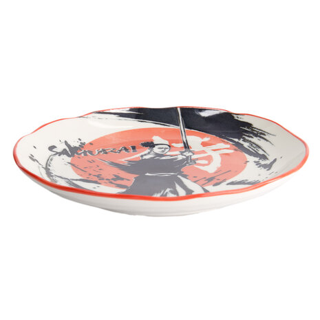 TOKYO DESIGN STUDIO - Asakusa Round Plate 25x3cm Samurai 21887 4/24