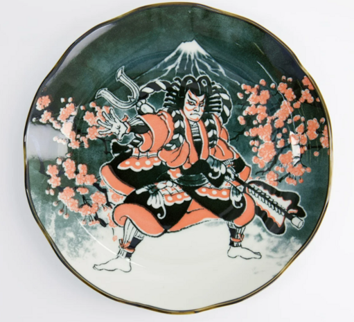 TOKYO DESIGN STUDIO - Asakusa Round Plate 25x3cm Kabuki 21888 4/24