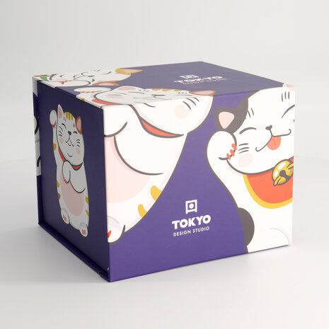 TOKYO DESIGN STUDIO - Kawaii Lucky Cat Tea Pot Giftset 0.8lt 1/12